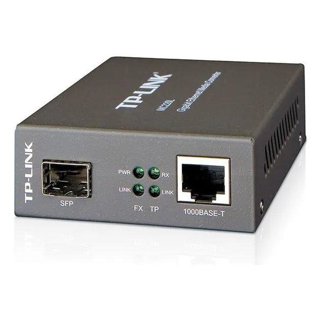 Conversor De Mídia Tp-link Mc220l Fibra Óptica Gigabit