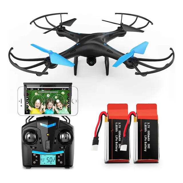 Force1 U45 W Azul Jay Wifi Fpv Drone Con Cámara W/hd, Mantie