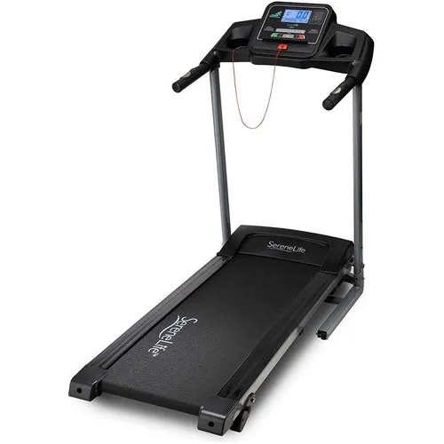 Caminadora Eléctrica Plegable Portátil Serenelife Slftrd213 Conexión Bluetooth 4 Niveles Inclinación Llave de Seguridad Velocidad Máxima 10.5 km/h