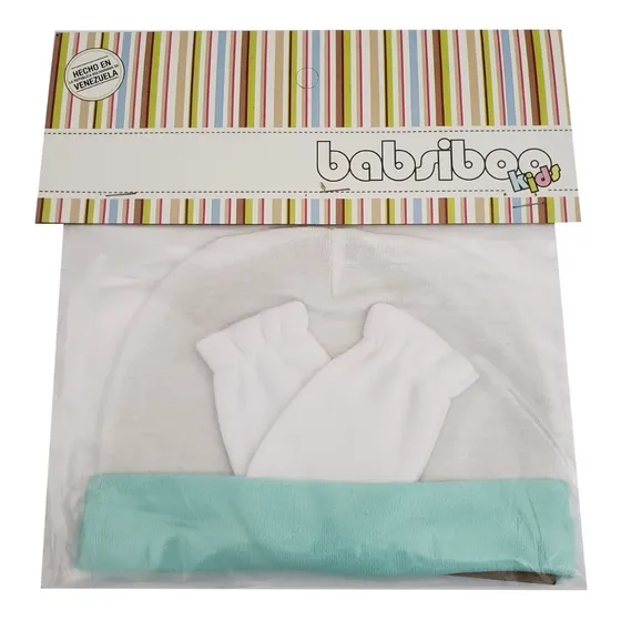 Kit Gorro Y Manoplas Para Bebés Babsiboo Ref. 7165