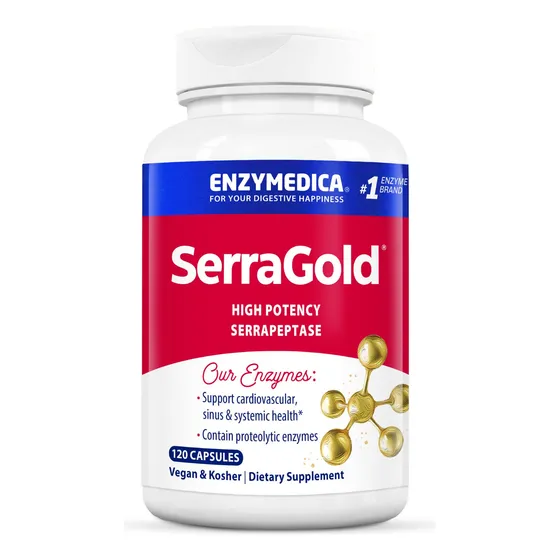 Enzymedica, Serragold, Suplemento Enzimático Serrapeptasa De