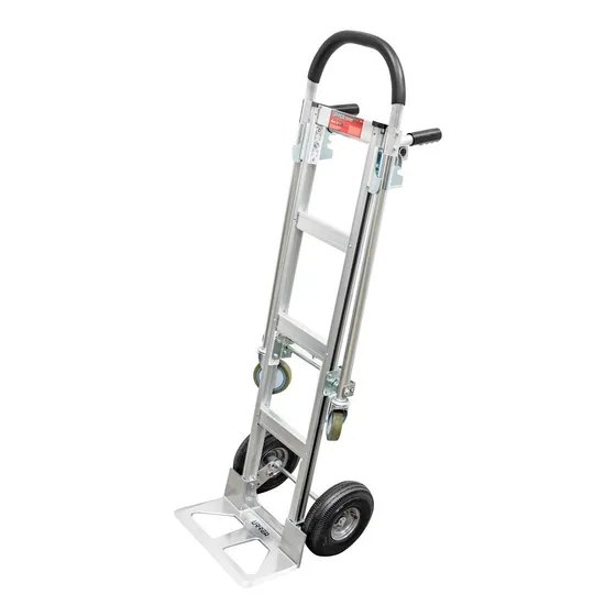 Diablo De Aluminio Convertible Plataforma Urrea® Uso Pesado Plateado