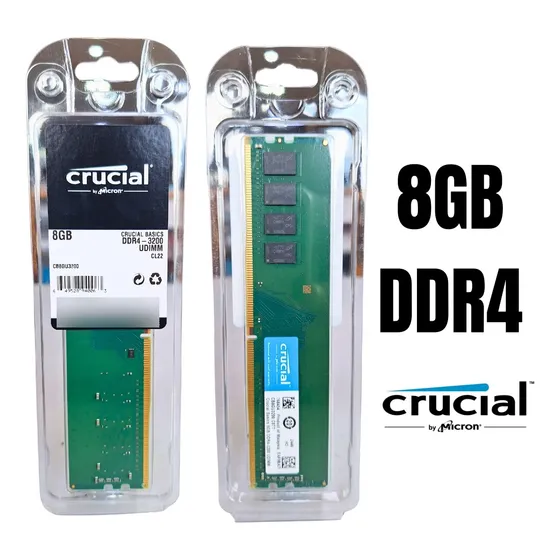Memoria Ram Crucial 8gb Ddr4 3200 Cl19 Escritorio Intel Amd
