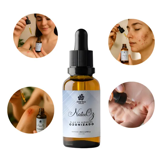 Óleo Ozônio Ozonoterapia Cicatrizante Bactericid 50ml Natuoz