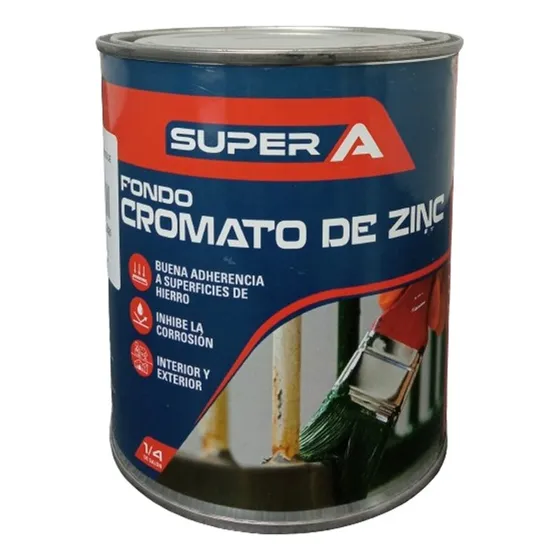 Fondo Anticorrosivo, Cromato De Zinc 1/4 Galon