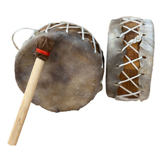 Oferta Tambor Doble Parche De 22 Cm, Para Temazcal Y Cantos Oferta Tambor Doble Parche De 22 Cm, Para Temazcal Y Cantos