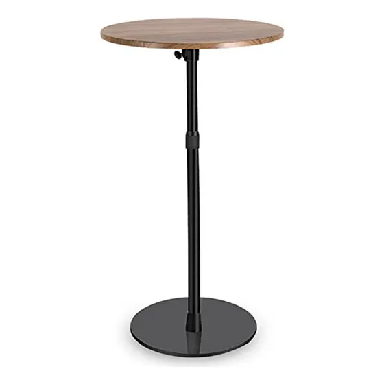 Mesa Alta Redonda Ajustable Para Bar Y Café, Pulgadas