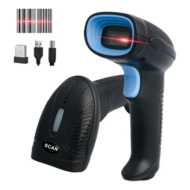 Lector De Código De Barras 1d Inalámbrico 2.4g Bluetooth