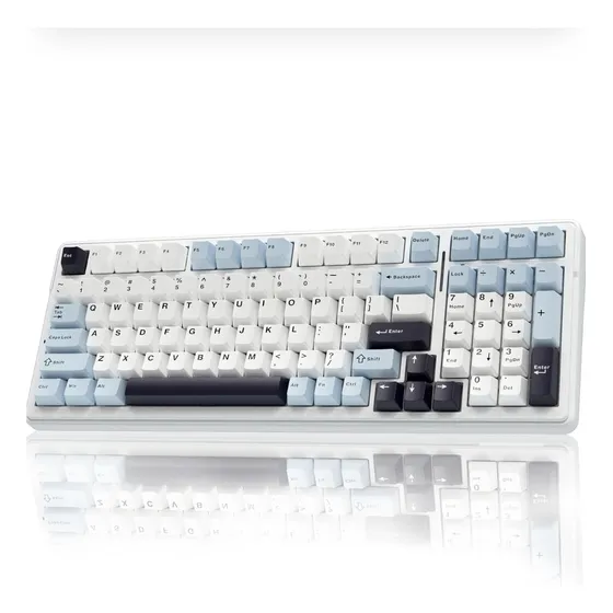Teclado Mecânico Aula F99 Bluetooth 5.0/2.4ghz Português Brasil