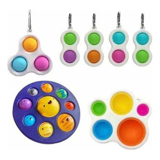 Juego De 7 Sencillos Hoyuelos Fidget It Spinners, Juguete Po Juego De 7 Sencillos Hoyuelos Fidget It Spinners, Juguete Po