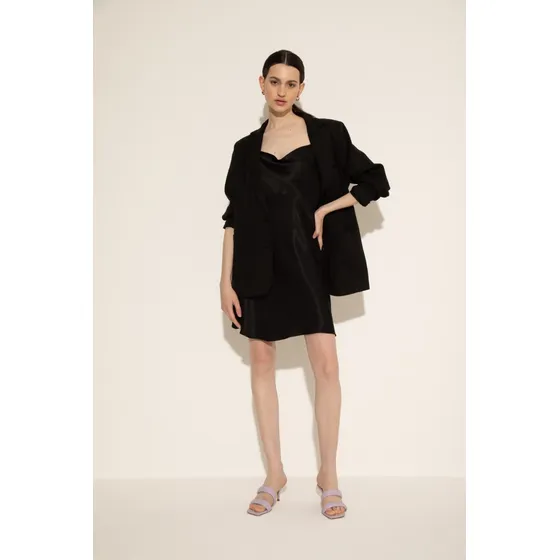 Vestido Nochero Escote Buche Bretel Fino Mujer Portsaid