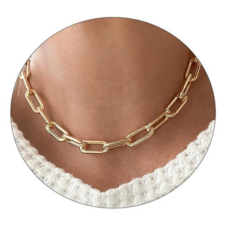 Collar De Oro Tasiso Para Mujer, Collar De Cadena De Oro Sim Collar De Oro Tasiso Para Mujer, Collar De Cadena De Oro Sim