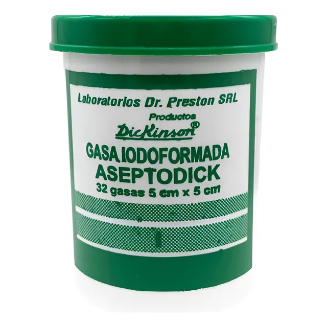 Gasa Iodoformada Aseptodic 32 Gasas 5 Cm X 5 Cm Dental