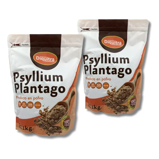 Psyllium Husk Plantago Polvo Sin Azúcar 2 Kg