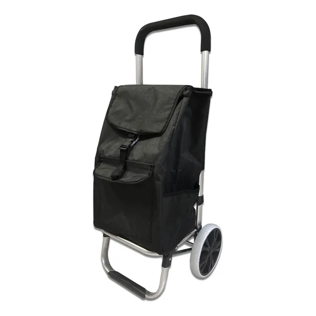 Changuito Carrito De Compras Decorado Pettish Online Color Negro