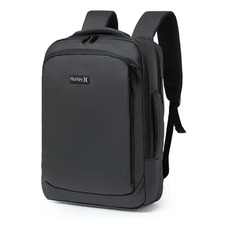 Mochila Executiva Hurley para Notebook de 15,6" com USB e Antifurto, Preta