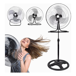 Ventilador Pedestal Y Pared 3 En 1 Con 3 Aspas De Metal, 18 Estructura Negro Aspas Negro Diámetro 18 Frecuencia 60 Hz Material De Las Aspas Acero Ventilador Pedestal Y Pared 3 En 1 Con 3 Aspas De Metal, 18 Estructura Negro Aspas Negro Diámetro 18 Frecuencia 60 Hz Material De Las Aspas Acero