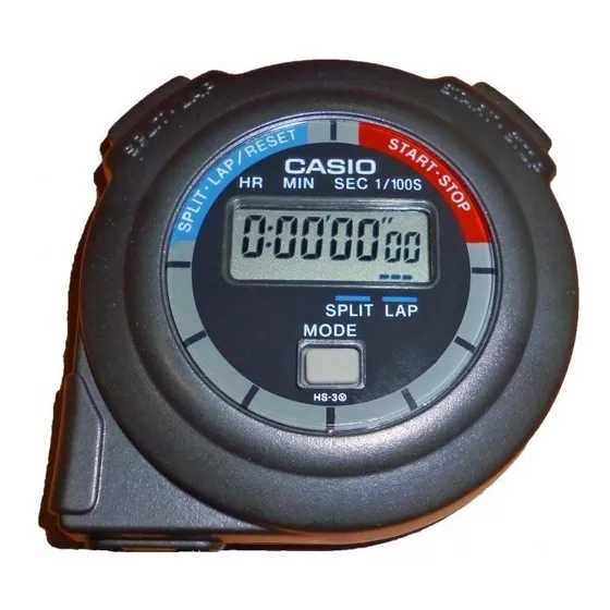 Reloj Casio Cronómetro Stopwatch Hs-3