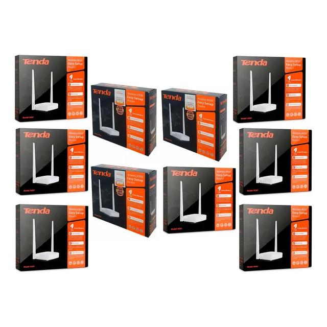 Kit 10 Pz Router Tenda N301 Wifi 10/100 Repetidor Wisp