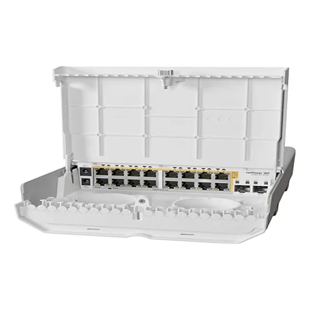 Switch Externo Mikrotik Netpower 16p Crs318-16p-2s+out