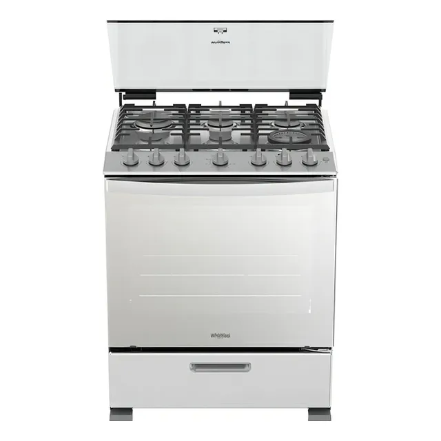 Estufa Al Piso Whirlpool 6 Quemadores Acero Incoxidable Color Stainless steel Tipo de conexión Gas envasado