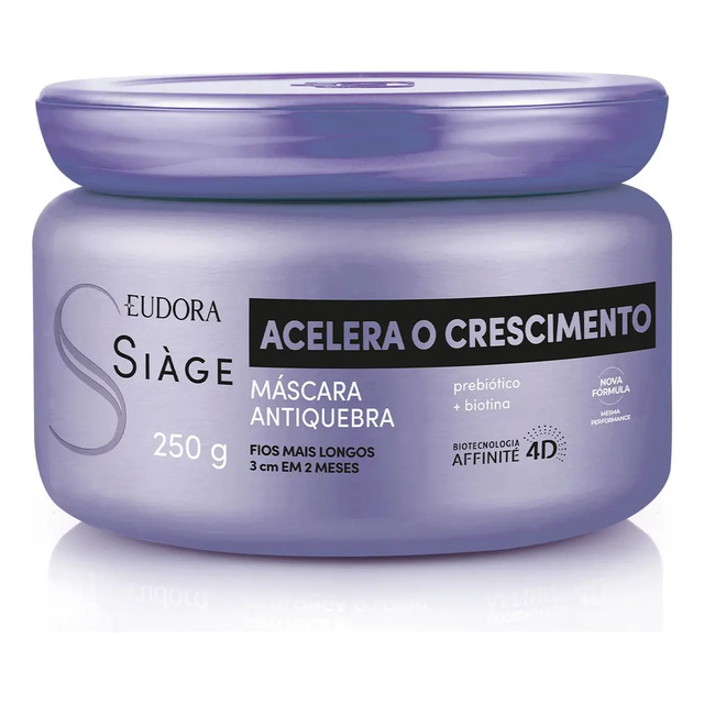 Eudora Máscara Capilar Siàge Acelera O Crescimento 250g Eudora Máscara Capilar Siàge Acelera O Crescimento 250g