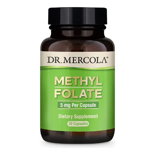 Folato De Metilo 5 Mg Dr. Mercola 30 Capsulas Sabor Neutro