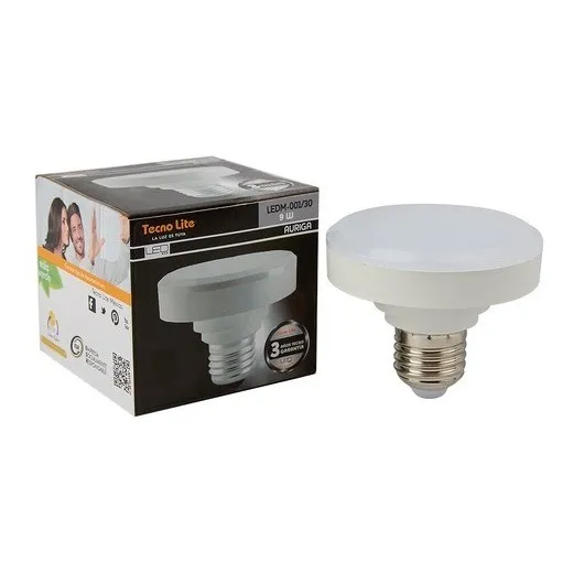 Foco Led 9w 3000k E27 100-240v Tecnolite Ledm-001/30