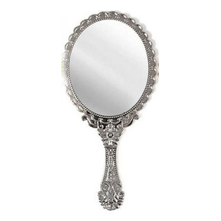 Espelho De Mão Oval De Princesa Retro Maquiagem Sobrancelha Espelho De Mão Oval De Princesa Retro Maquiagem Sobrancelha