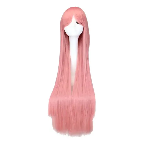 Peruca De Cosplay De Anime Em Prata Branca H100-10, 100 Cm, 
