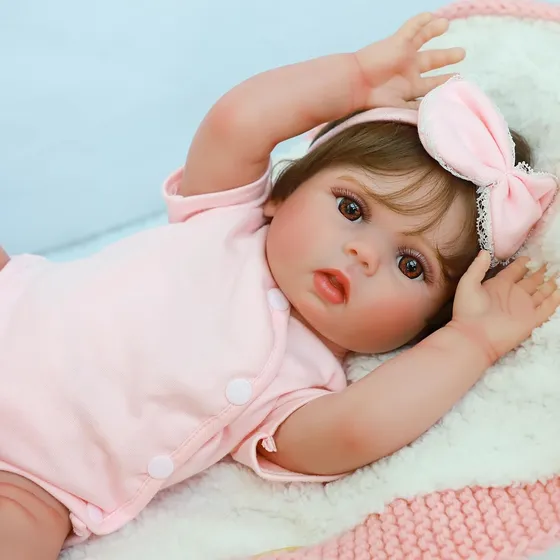 Muneca Bebe Reborn Cuerpo Completo Silicona