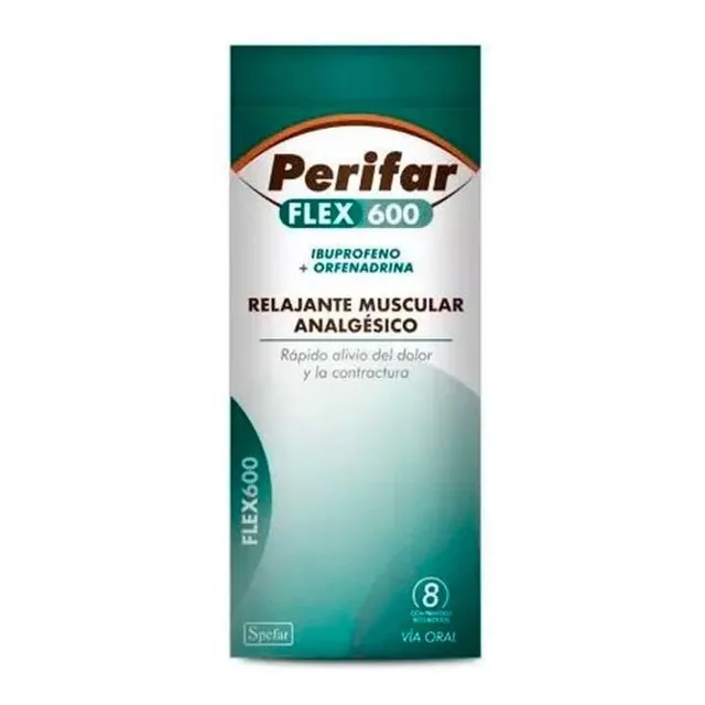 Perifar® Flex 600 Mg  8 Comp - Relajante Muscular Analgesico
