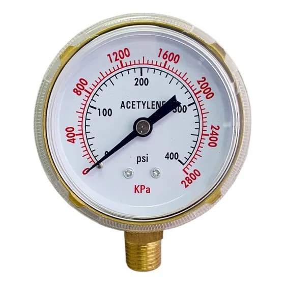 Manómetro Regulador Reloj Acetileno 0-400 Psi