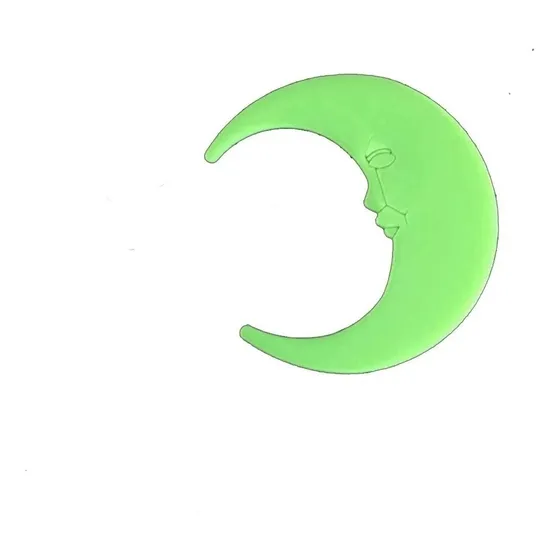 Pegatinas De Pared 3d Tipo Luna Que Brilla En La Oscuridad,