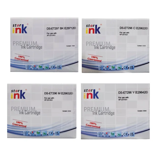 Pack 4 Cartuchos Tintas Alternativas 297 296 Xp231 Epson