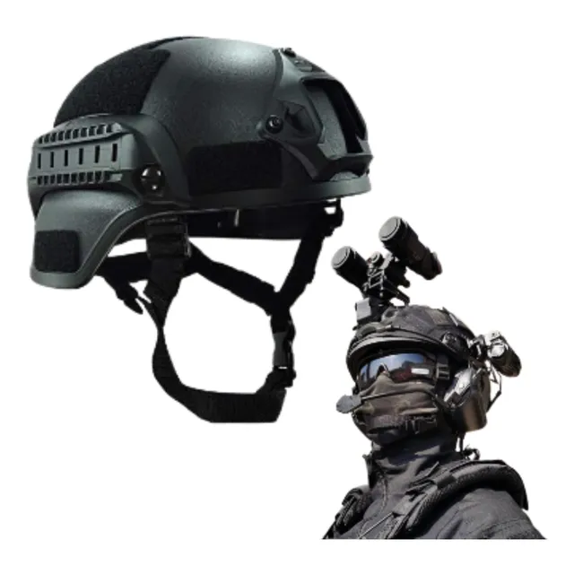 Casco Táctico Con Orejera Motorizado Militar Oferta Chacao