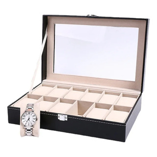 Caja De Almacenamiento Para 12 Relojes, Caja De Colección, C Caja De Almacenamiento Para 12 Relojes, Caja De Colección, C