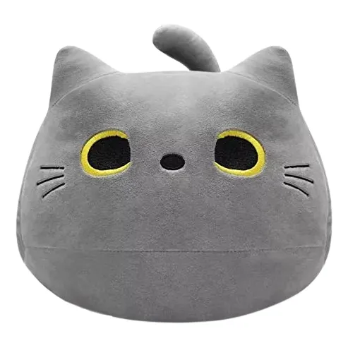 Gatito Gris // Peluche Kawai // 10 Cm