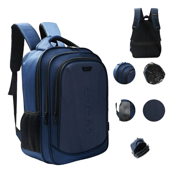 Mochila Porta Notebook. Mummaaccesorios Azul Liso