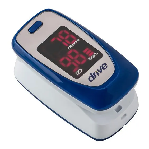 Oxímetro de pulso para dedo Drive Medical MQ3000 blanco/azul