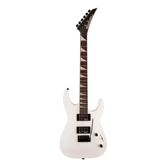 Guitarra eléctrica Jackson JS Series JS22 DKA dinky de álamo 2018 snow white brillante con diapasón de amaranto