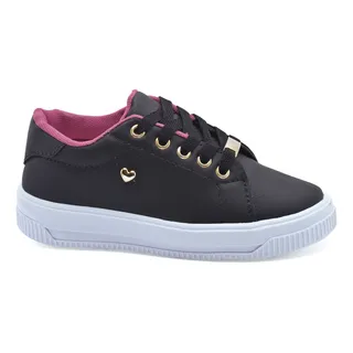 Big Star Sapato Infantil Menina Feminino Cano Baixo Detalhe Coração