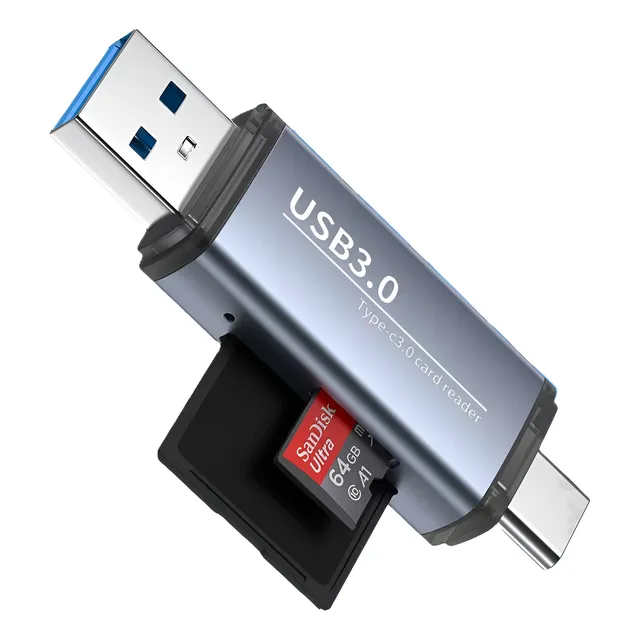 Lector Tipo C Memoria Sd Tf Otg V1 Cel Tablet Garantía 1 Año