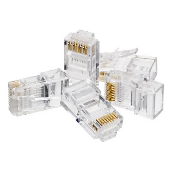 Fichas Rj45 Bolsa X100 Conector Red Cable Utp Categoria 5e
