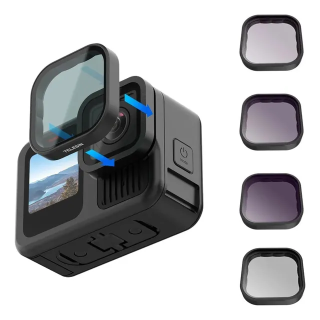 Pack 4 Filtros Para Gopro Hero 13 Clp/nd64/32/16 - Telesin