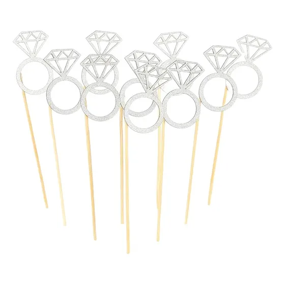 Pinchos Anillo Compromiso Plateado