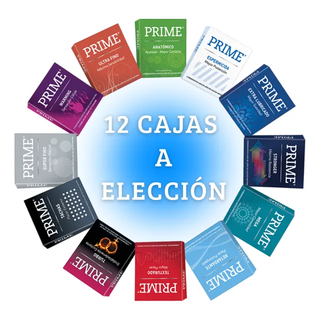 Preserv. Prime 12 Cajas X 3u (36u)  Combinalos Como Quieras!