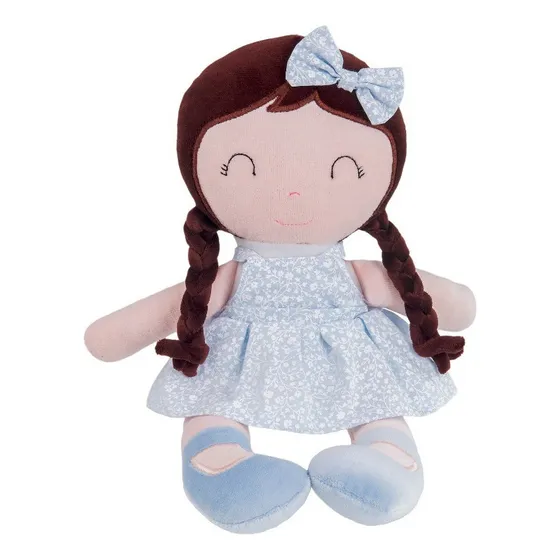 Boneca De Pano Pelúcia Nicole Amiguinhas Zip - Antialérgico Cor Bege