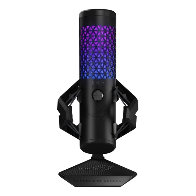 MICROFONO GAMER ASUS ROG CARNYX USB CONDENSADOR RGB AURASYNC COLOR NEGRO
