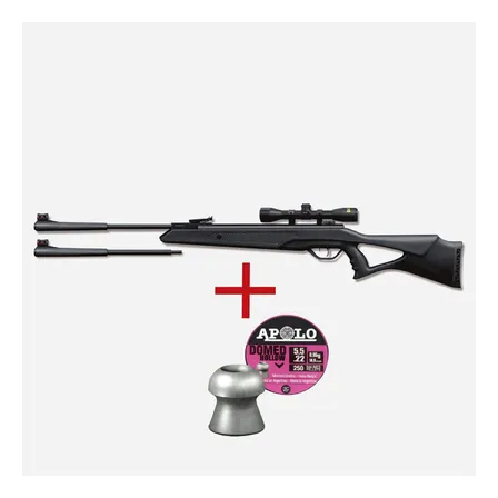 Rifle Beeman Nitro Piston Longhorn Cal. Dual 4,5 Y 5,5 Pack Negro 139.7 Mm